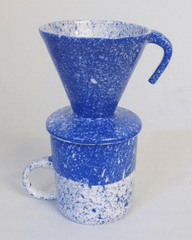Blue Speckled Coffee Pour-Over