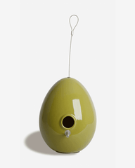Egg Bird House Moss Green