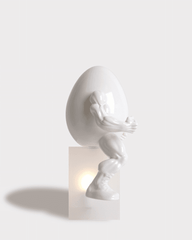 Buff Humpty Sculpture