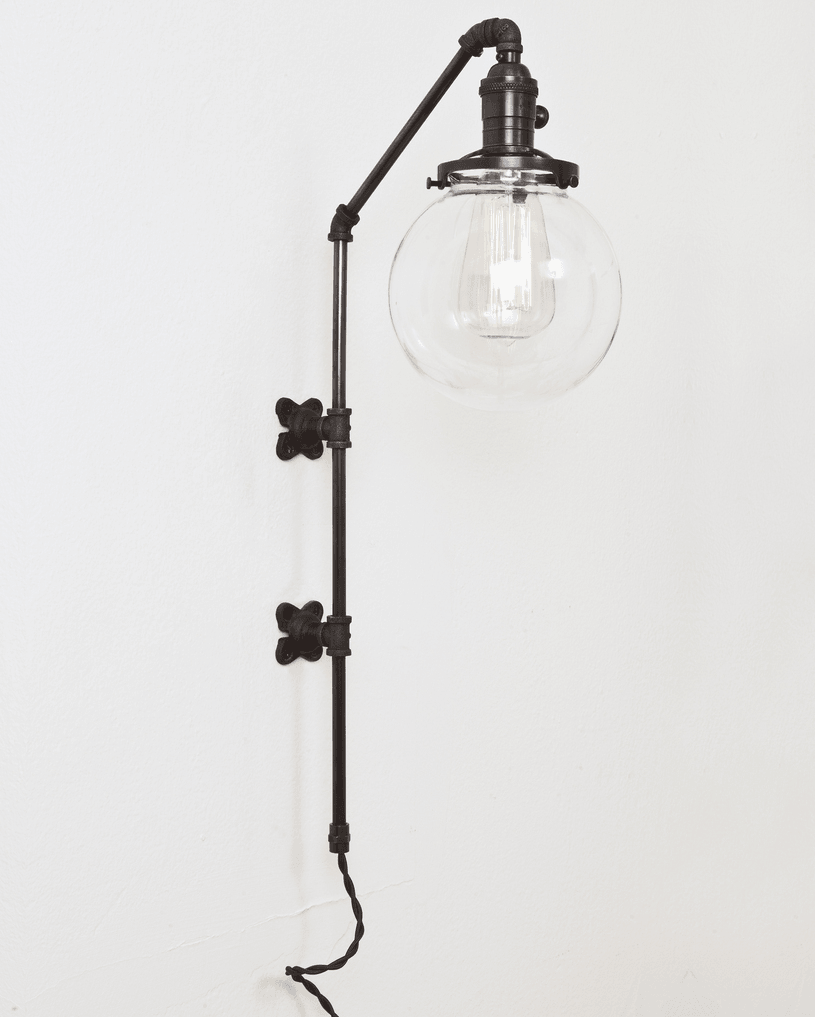 Brass Pipe Sconce