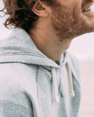French Terry Pullover Hoodie Natural