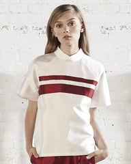 Cola Striped Raglan Top